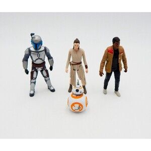 Star Wars The Force Awakens Action Figure Lot Rey Kylo Ren BB-8 Finn Hasbro
